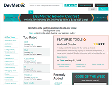 Tablet Screenshot of devmetric.com
